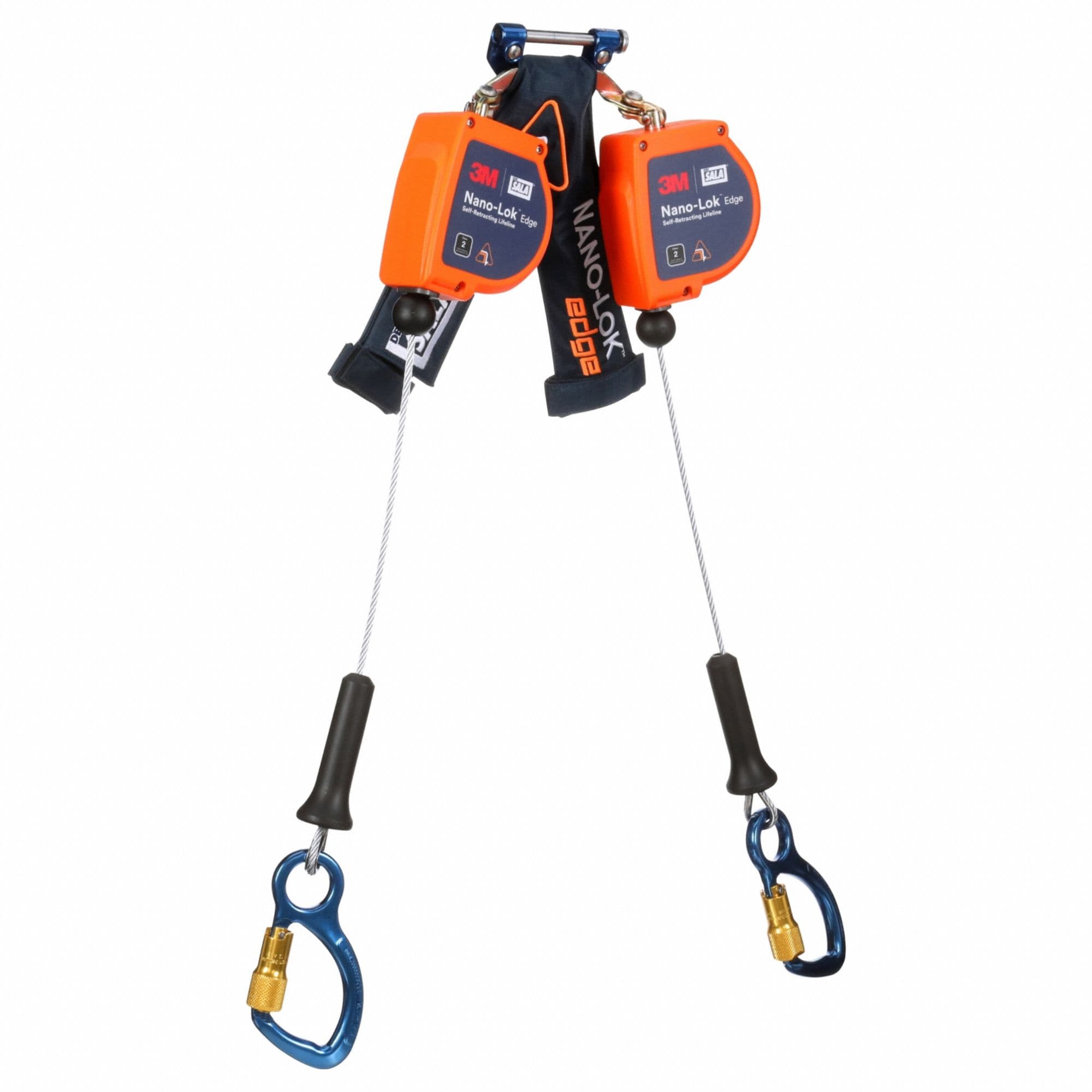 3M DBI-SALA Self Retracting Lifeline: Aluminum Carabiner Anchor, Harness Aluminum Quick-Connect